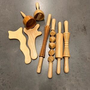 Wooden Massage Roller Set